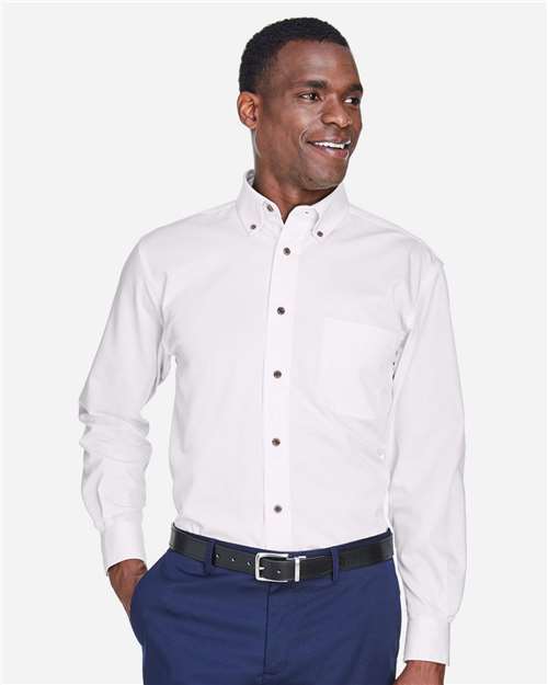 Men's Tall Easy Blend™ Twill Dress Shirt - White