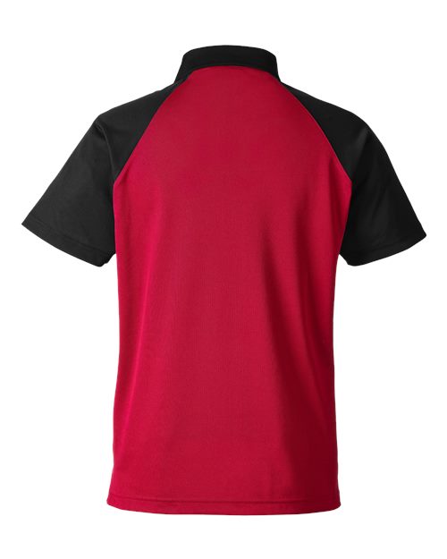 Men's Command Snag-Protection Colorblock Polo - Sport Red/ Black