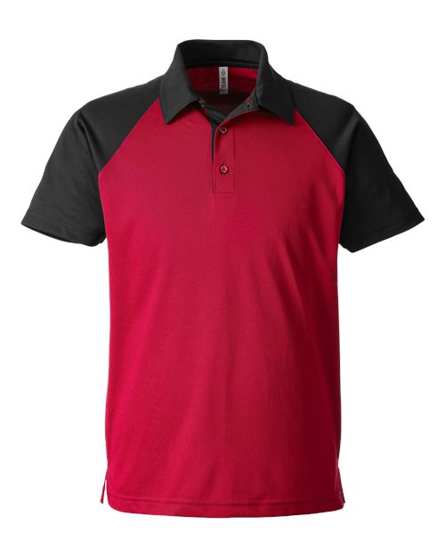 Men's Command Snag-Protection Colorblock Polo - Sport Red/ Black