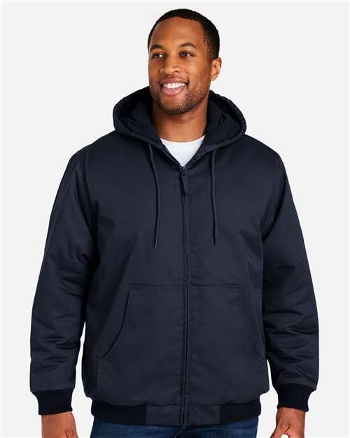 Unisex ClimaBloc® Heavyweight Hooded Full-Zip Jacket - Dark Navy