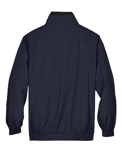 Unisex Fleece Lined Nylon Jacket - Navy/ Black