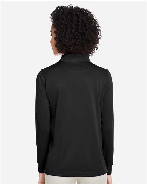 Women's Advantage Snag Protection Plus IL Long Sleeve Polo - Black
