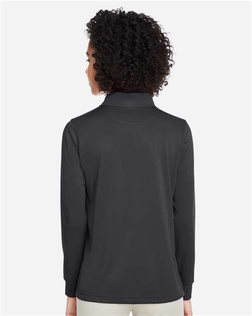 Women's Advantage Snag Protection Plus IL Long Sleeve Polo - Dark Charcoal