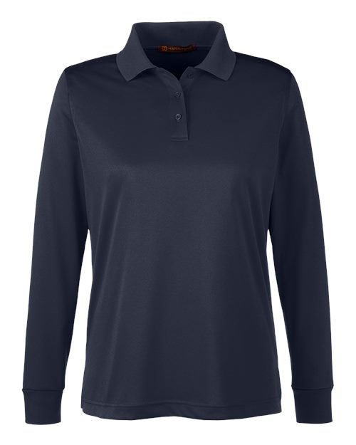Women's Advantage Snag Protection Plus IL Long Sleeve Polo - Dark Navy