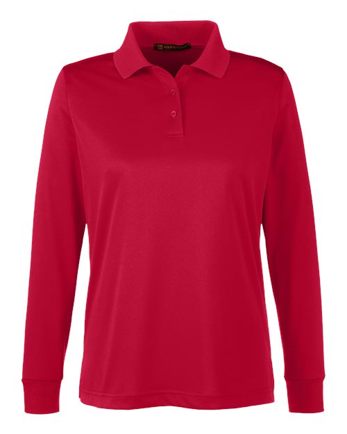 Women's Advantage Snag Protection Plus IL Long Sleeve Polo - Red