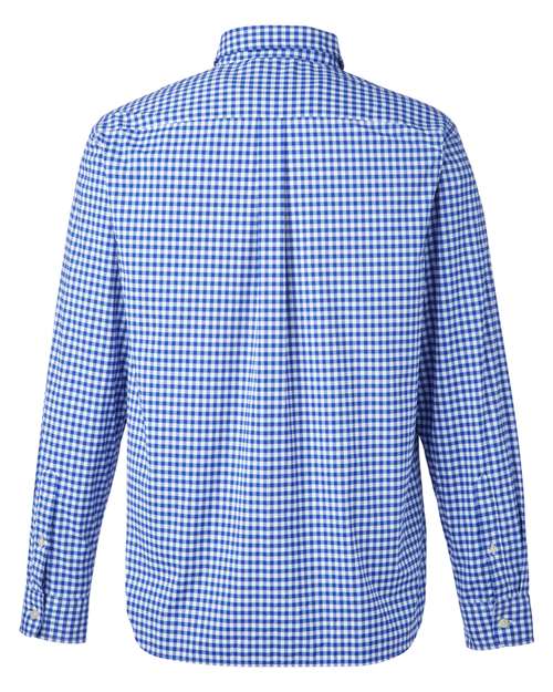 Men's On-The-Go Nylon Gingham Shirt - Martime Blue