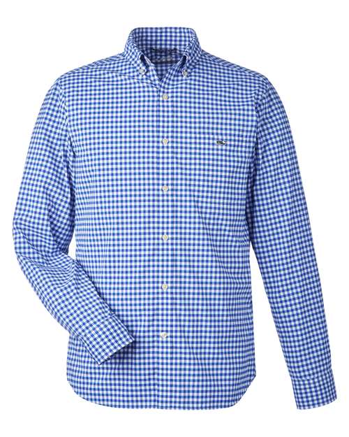 Men's On-The-Go Nylon Gingham Shirt - Martime Blue