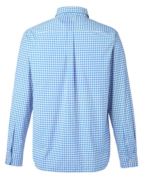 Men's On-The-Go Nylon Gingham Shirt - Ocean Breeze