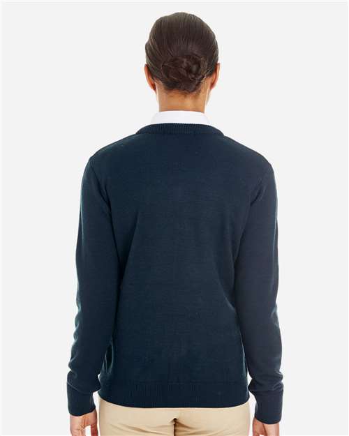 Women's Pilbloc V-Neck Sweater - Dark Navy