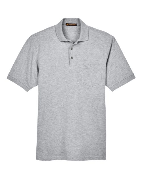 Men's Easy Blend™ Polo with Pocket - Grey Heather