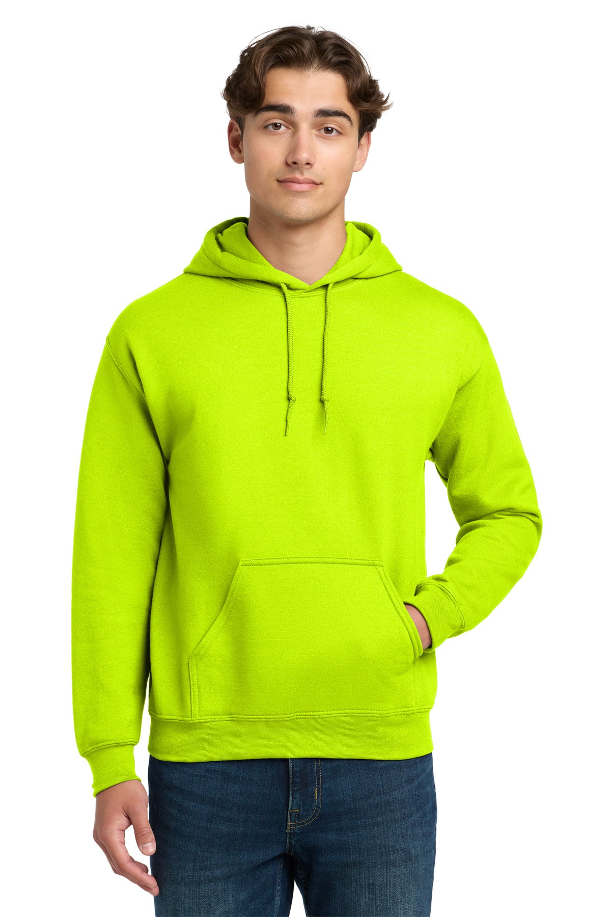 Gildan - DryBlend Pullover Hooded Sweatshirt - Safety Green