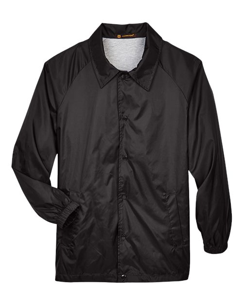 Unisex Nylon Staff Jacket - Black
