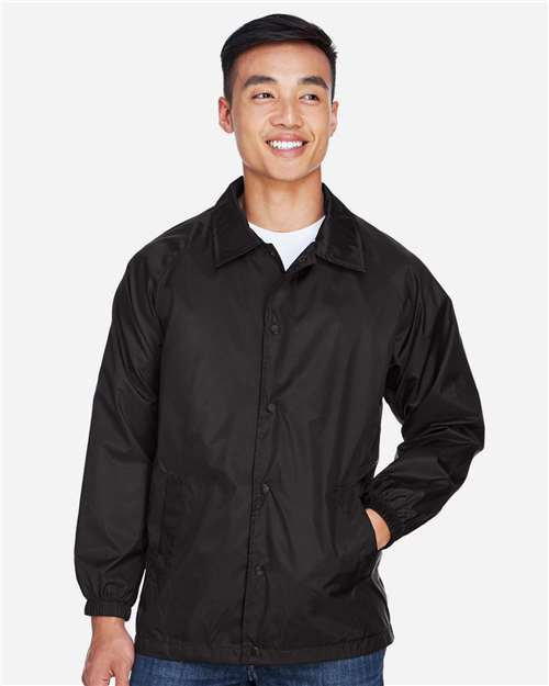 Unisex Nylon Staff Jacket - Black