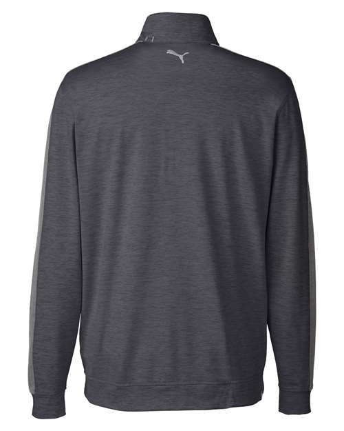 Men's Cloudspun Quarter-Zip Pullover - Puma Black Heather/ Quiet Shade