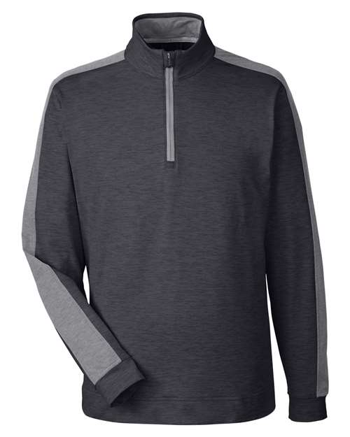 Men's Cloudspun Quarter-Zip Pullover - Puma Black Heather/ Quiet Shade