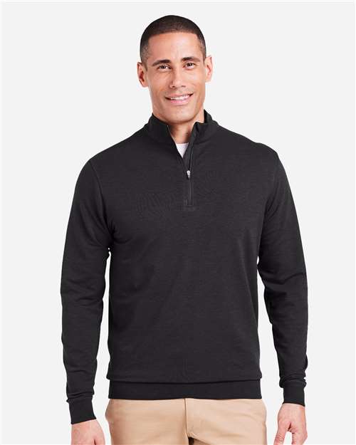 Men's Cloud French Terry Quarter-Zip Pullover - Black