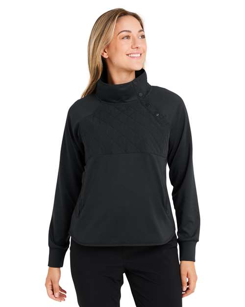 Women's Ellis Snap Neck Pullover - Black