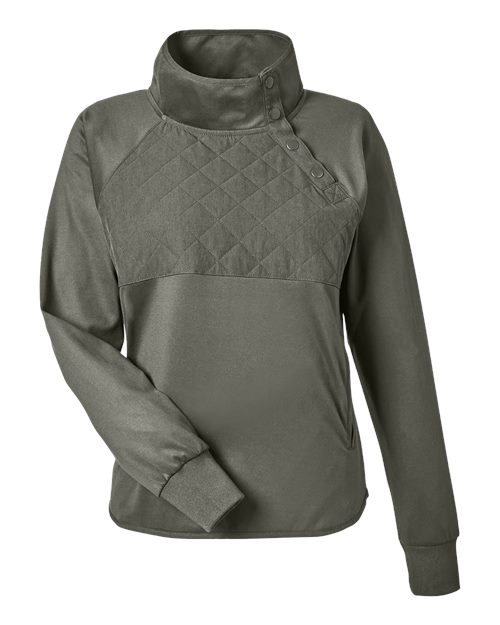 Women's Ellis Snap Neck Pullover - Olive