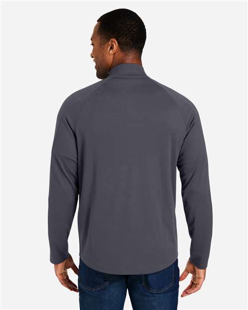 Men's Origin Performance Pique Quarter-Zip Pullover - Carbon/ Black