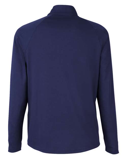 Men's Origin Performance Pique Quarter-Zip Pullover - Classic Navy Heather/ Carbon