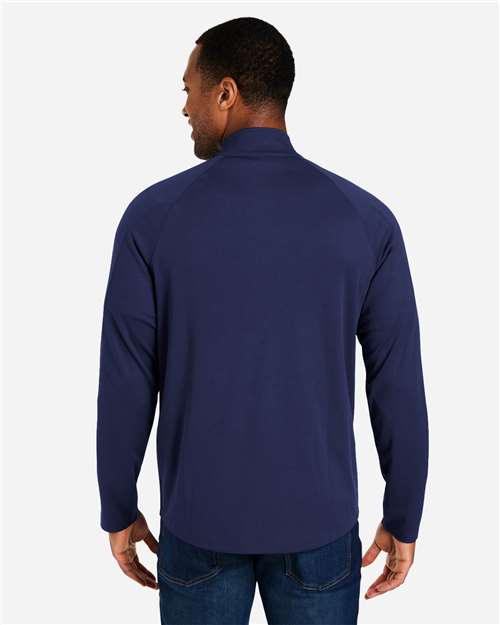 Men's Origin Performance Pique Quarter-Zip Pullover - Classic Navy Heather/ Carbon