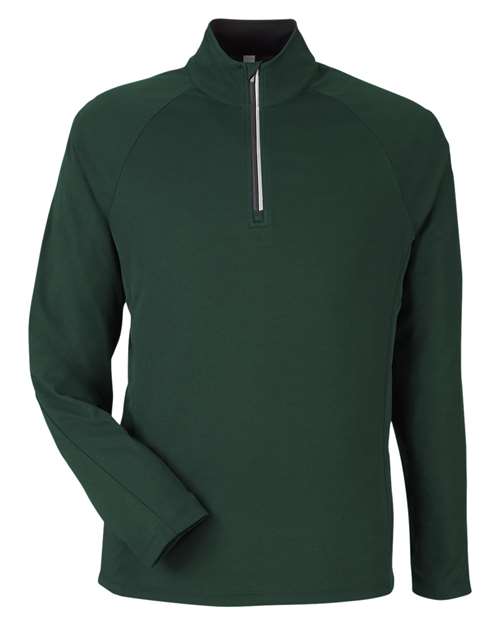 Men's Origin Performance Pique Quarter-Zip Pullover - Forest/ Carbon