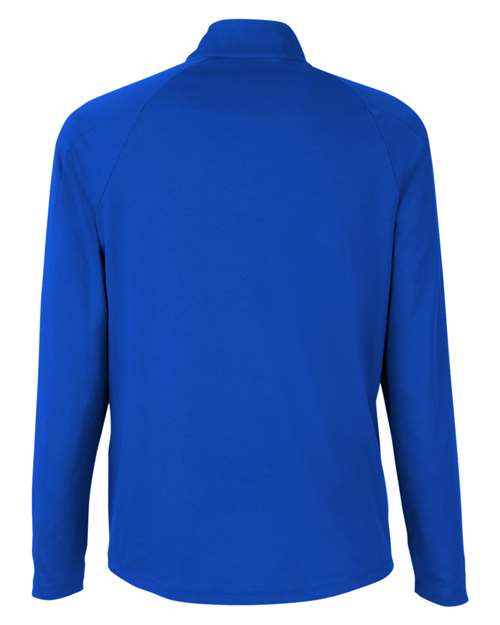 Men's Origin Performance Pique Quarter-Zip Pullover - True Royal/ Carbon