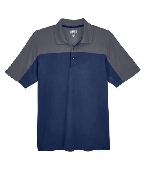 Men's Balance Colorblock Performance Piqué Polo - Classic Navy/ Carbon
