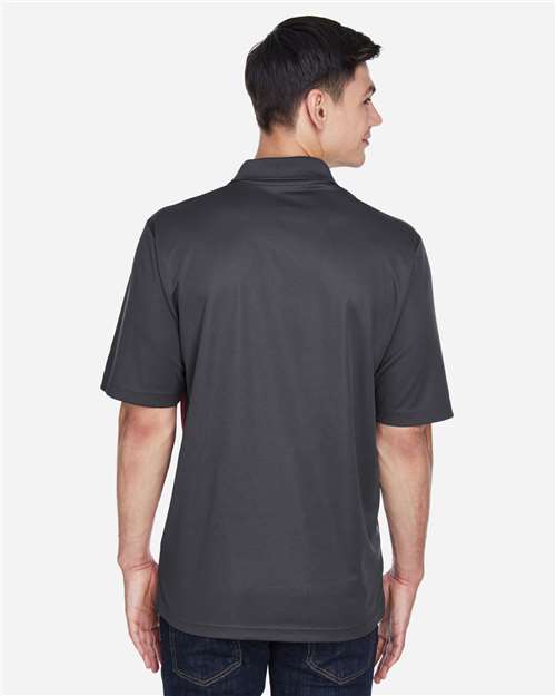 Men's Balance Colorblock Performance Piqué Polo - Classic Red/ Carbon