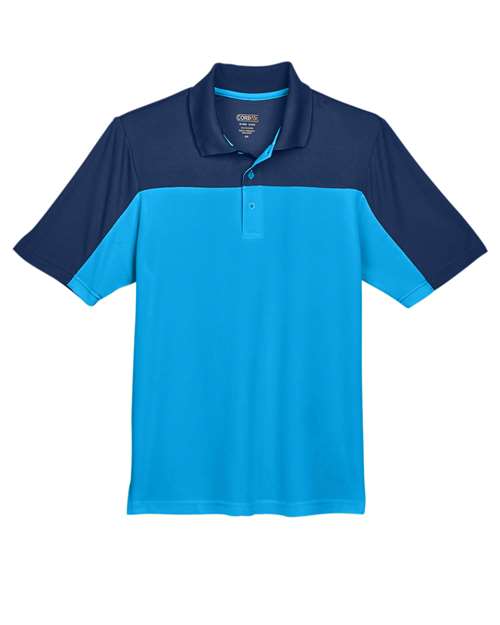 Men's Balance Colorblock Performance Piqué Polo - Electric Blue/ Classic Navy