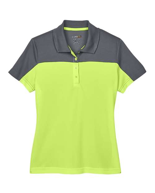 Women's Balance Colorblock Performance Piqué Polo - Safety Yellow/ Carbon