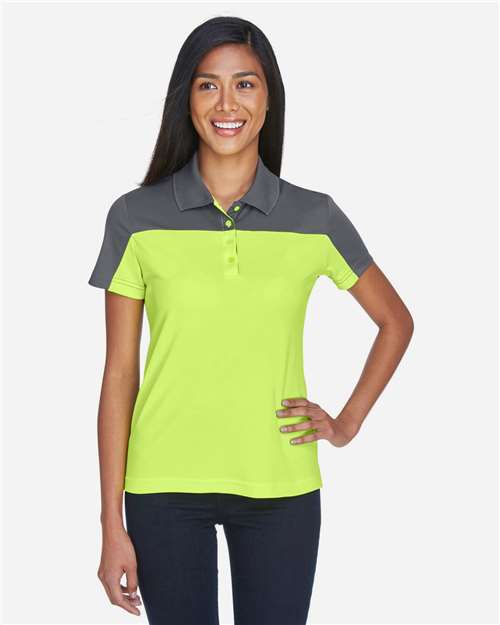 Women's Balance Colorblock Performance Piqué Polo - Safety Yellow/ Carbon