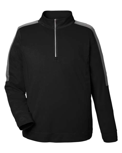 Men's Market Snag Protect Mesh Colorblock Quarter-Zip Pullover - Black/ Carbon