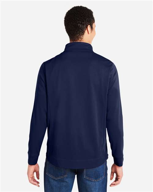 Men's Market Snag Protect Mesh Colorblock Quarter-Zip Pullover - Classic Navy Heather/ Carbon