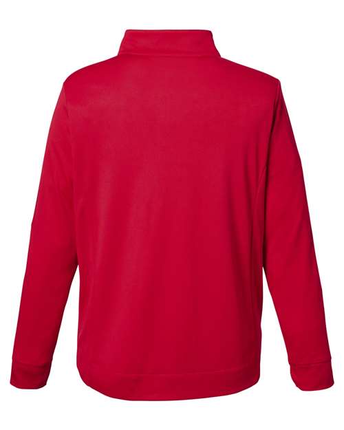 Men's Market Snag Protect Mesh Colorblock Quarter-Zip Pullover - Classic Red/ Carbon