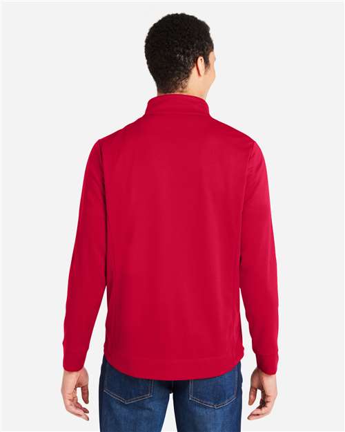 Men's Market Snag Protect Mesh Colorblock Quarter-Zip Pullover - Classic Red/ Carbon