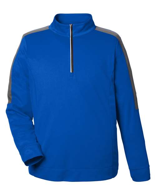 Men's Market Snag Protect Mesh Colorblock Quarter-Zip Pullover - True Royal/ Carbon