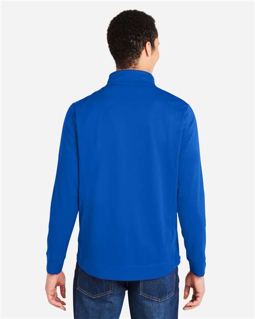 Men's Market Snag Protect Mesh Colorblock Quarter-Zip Pullover - True Royal/ Carbon