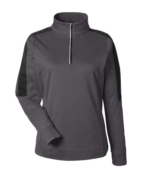 Women's Market Snag Protect Mesh Colorblock Quarter-Zip Pullover - Carbon/ Black