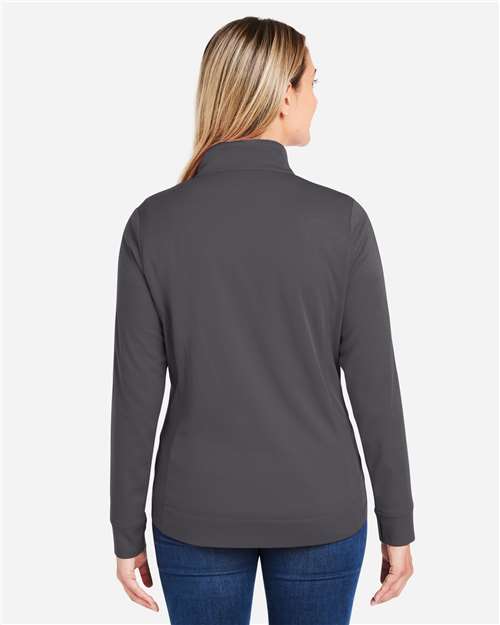 Women's Market Snag Protect Mesh Colorblock Quarter-Zip Pullover - Carbon/ Black