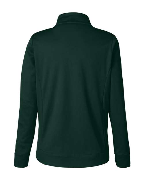 Women's Market Snag Protect Mesh Colorblock Quarter-Zip Pullover - Forest/ Carbon