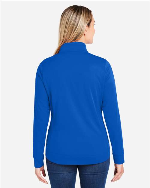 Women's Market Snag Protect Mesh Colorblock Quarter-Zip Pullover - True Royal/ Carbon