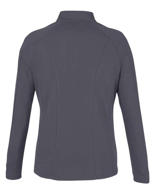 Women's Origin Performance Pique Quarter-Zip Pullover - Carbon/ Black