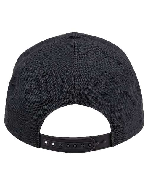 Washed Hemp Unstructured Baseball Cap - Black