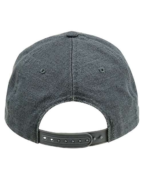Washed Hemp Unstructured Baseball Cap - Charcoal