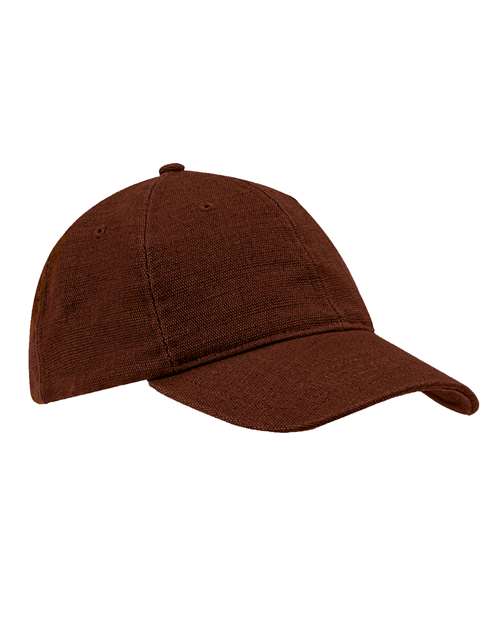 Washed Hemp Unstructured Baseball Cap - Sienna