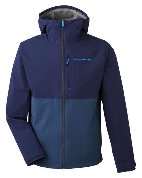 Men's On-The-Go Packable Rain Shell - Blue Blazer