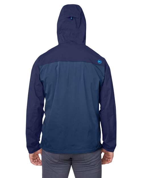 Men's On-The-Go Packable Rain Shell - Blue Blazer