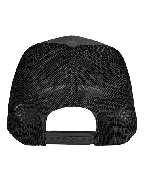 Zone Sonic Heather Trucker Cap by Yupoong - Black Heather/ Black