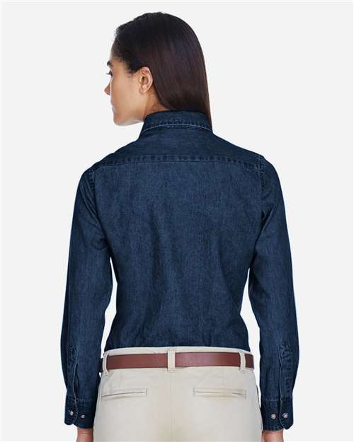 Women's Denim Shirt - Dark Denim